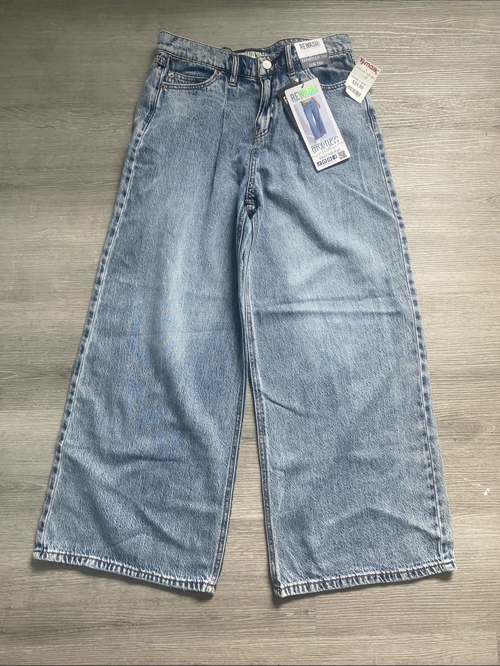 Women’s Light Blue Relaxed Wide-Leg baggy Jeans
